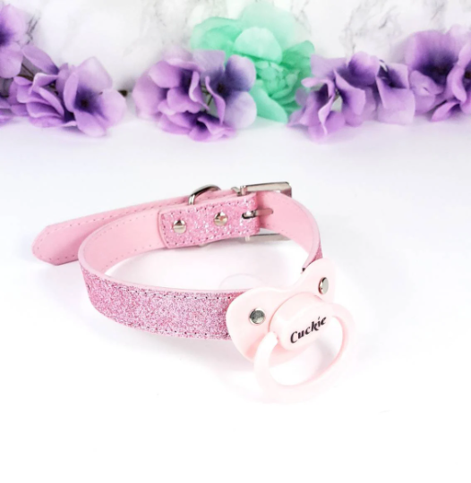 Pink Glitter Cuckie Pacifier Gag