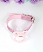 Pink Glitter Princess Pacifier Gag