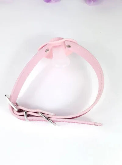 Pink Glitter Cuckie Pacifier Gag - Puppy's Aesthetics