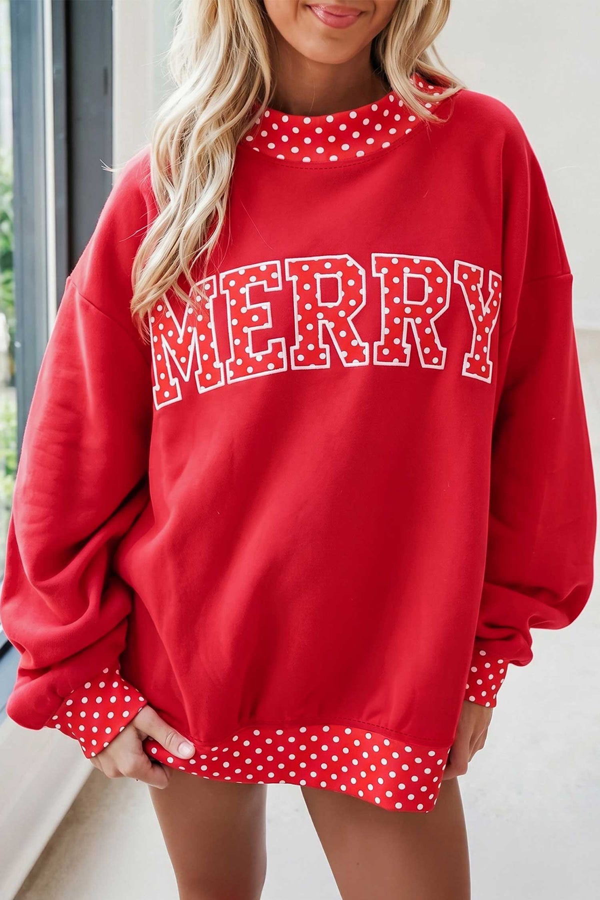 Polka Boo Oversized Sweatshirt