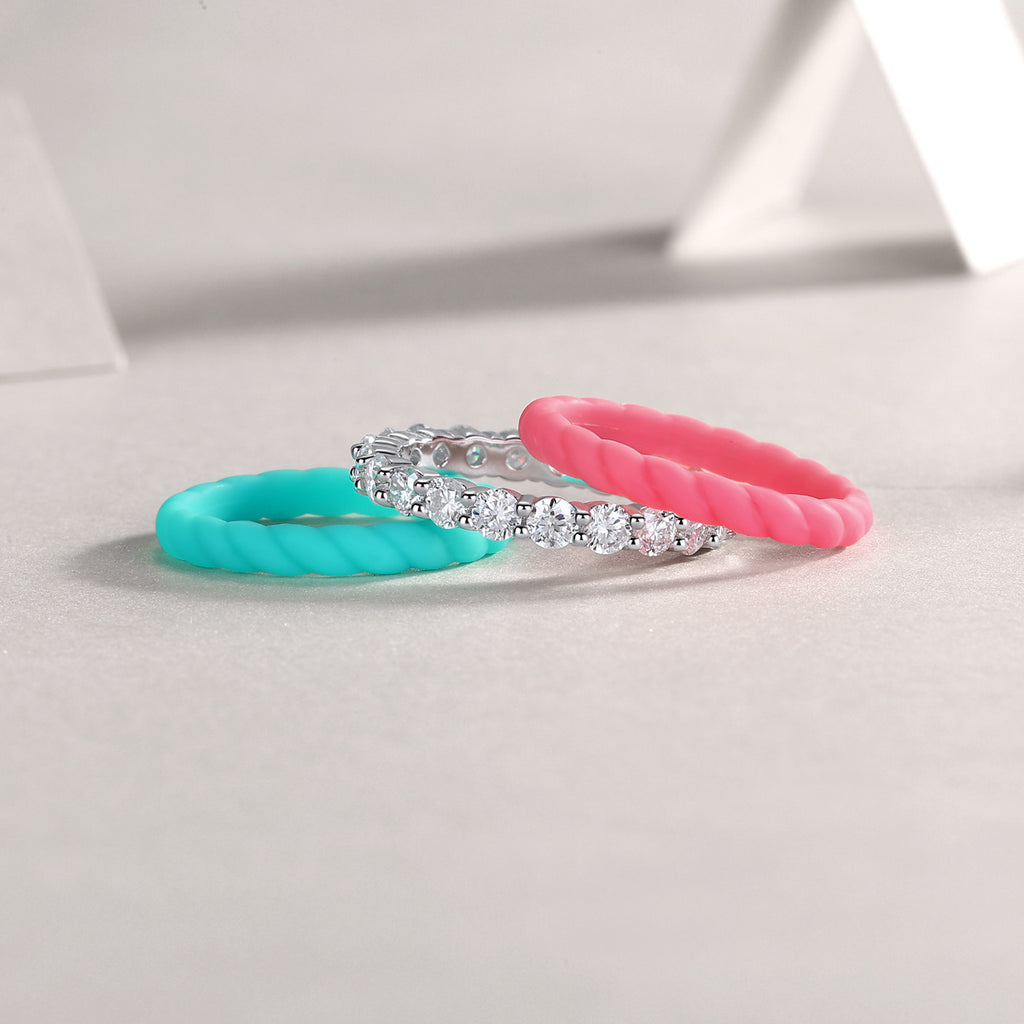 Dreamy Halo Rings – Luxurious Moissanite