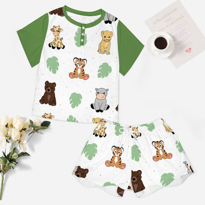 Safari Snuggles 2PC Pajama Set