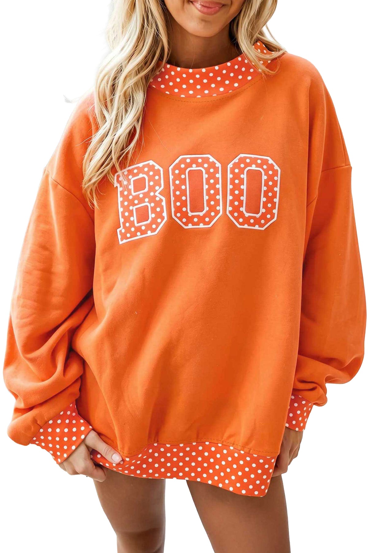 Polka Boo Oversized Sweatshirt