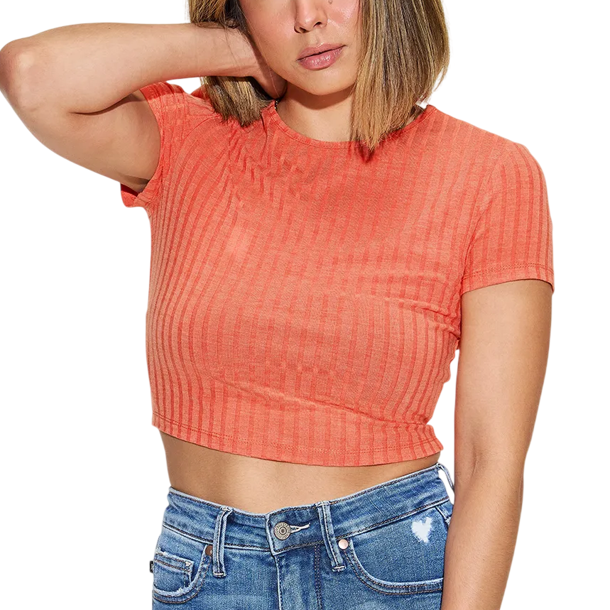 Everyday Bloom Ribbed Tee