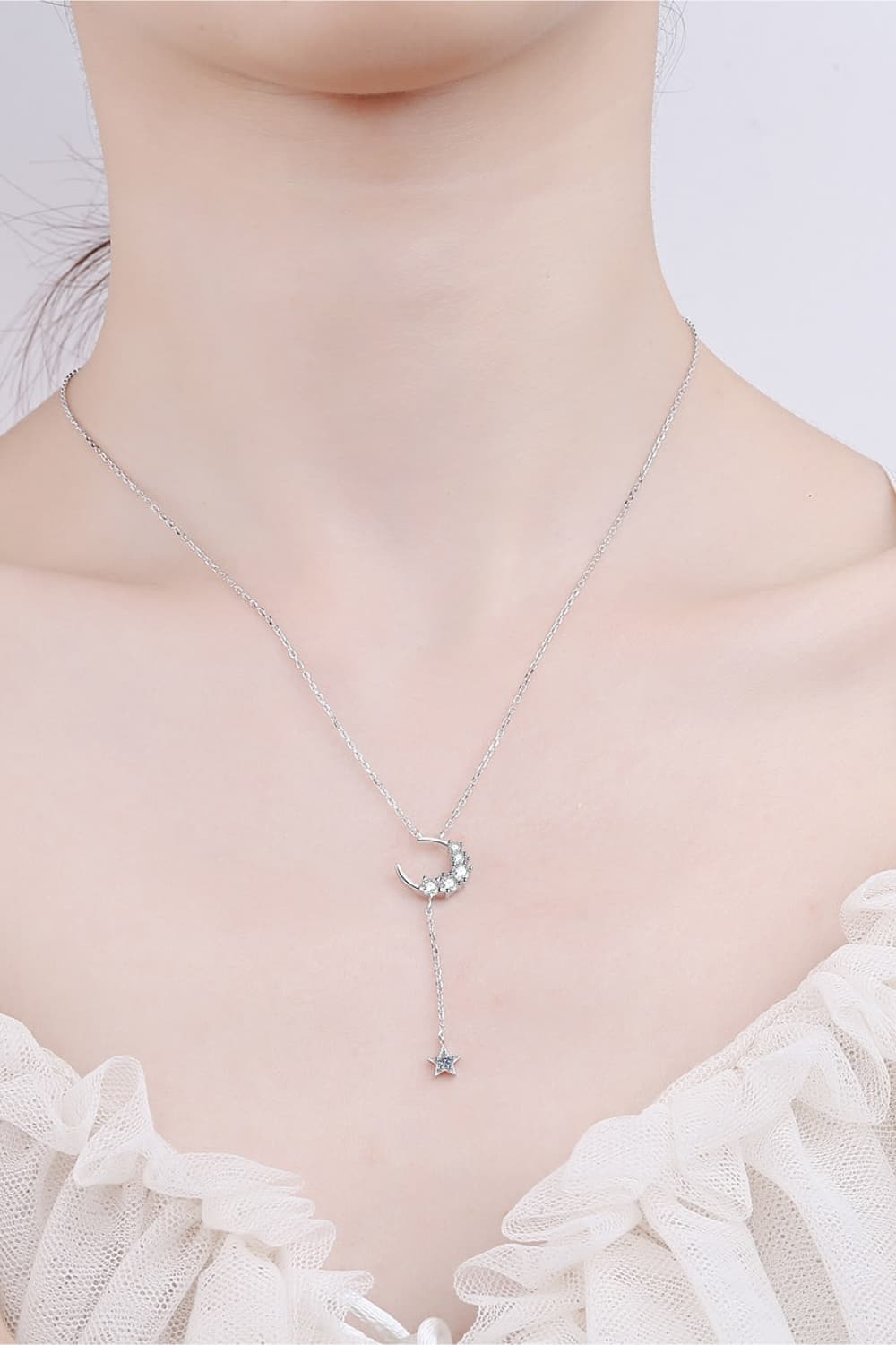 Star & Moon Day Collar – Sterling Silver