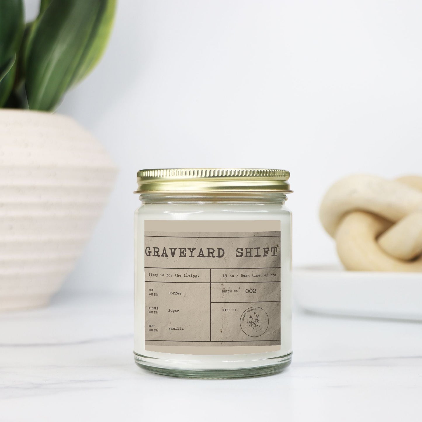 Graveyard Shift Coffee Candle 9oz