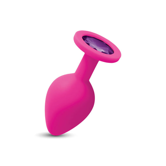 Gemma Purple Gem Pink Silicone Plug - Medium