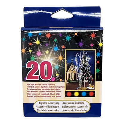 Super Bright Multi Color Flashing 20 LED Light String