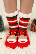 Red Reindeer Christmas Knit Socks - Puppy's Aesthetics