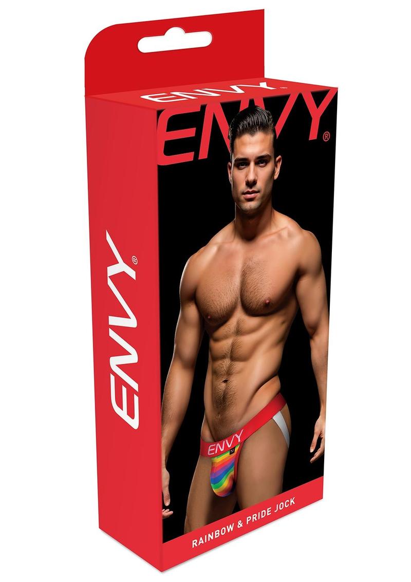Envy Rainbow Pride Jock-Red-Ml
