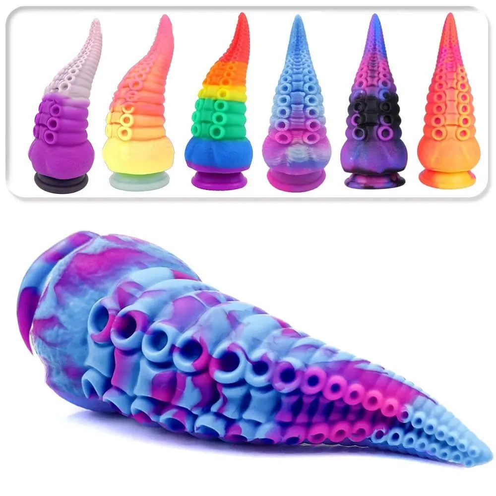 Large Silicone Tentacle Dildo (Colors)