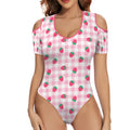 Strawberry Plaid Peekaboo PlaySuit