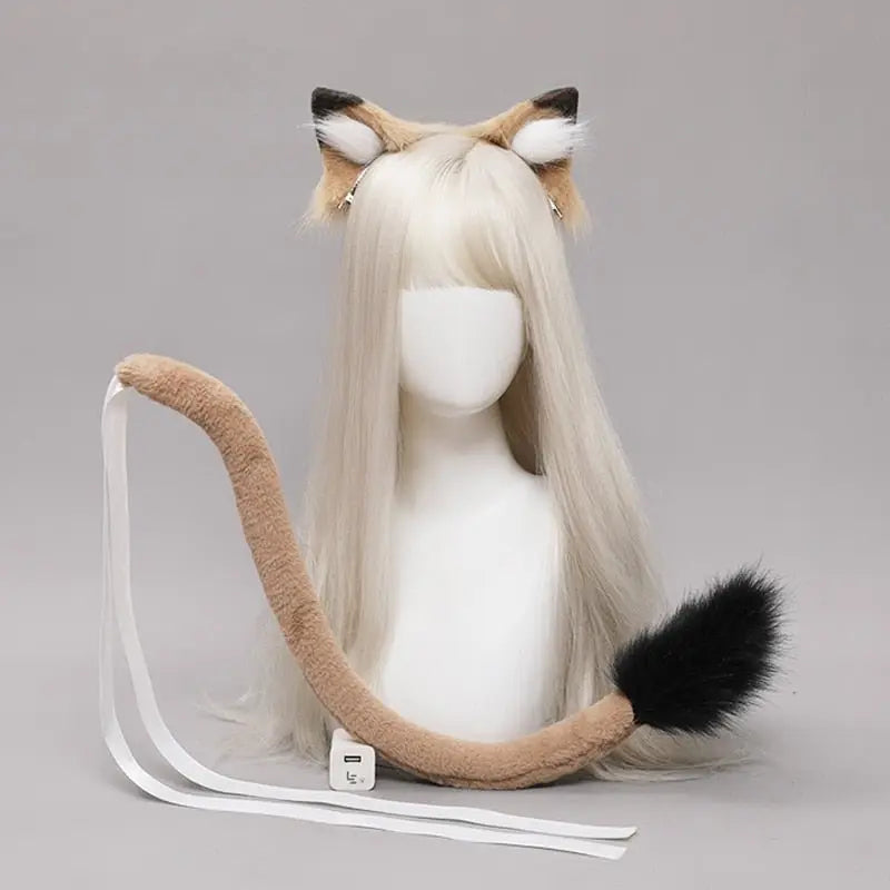 Plush Lion Ears Tail Set set