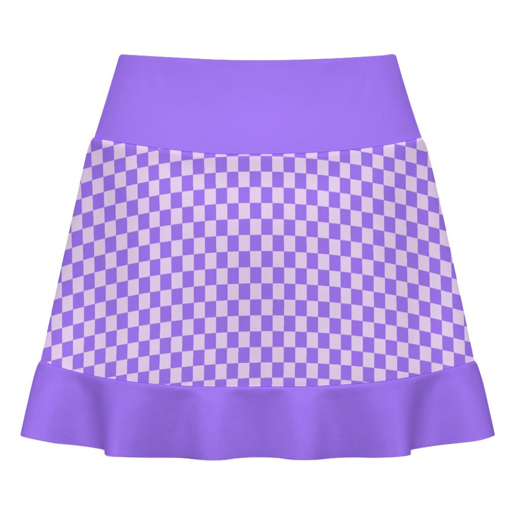 Cute Lavender Ruffle Play Skort