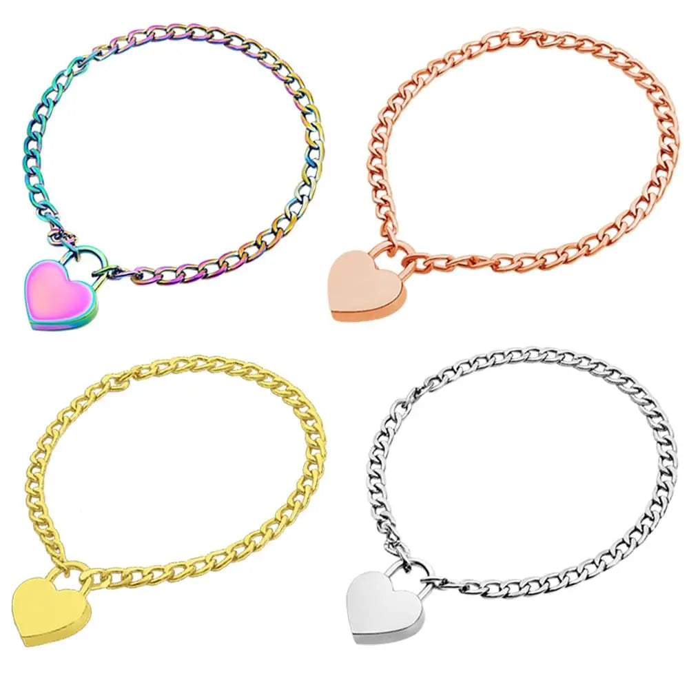 Rainbow Metal Lock Collar + Key (Colors)