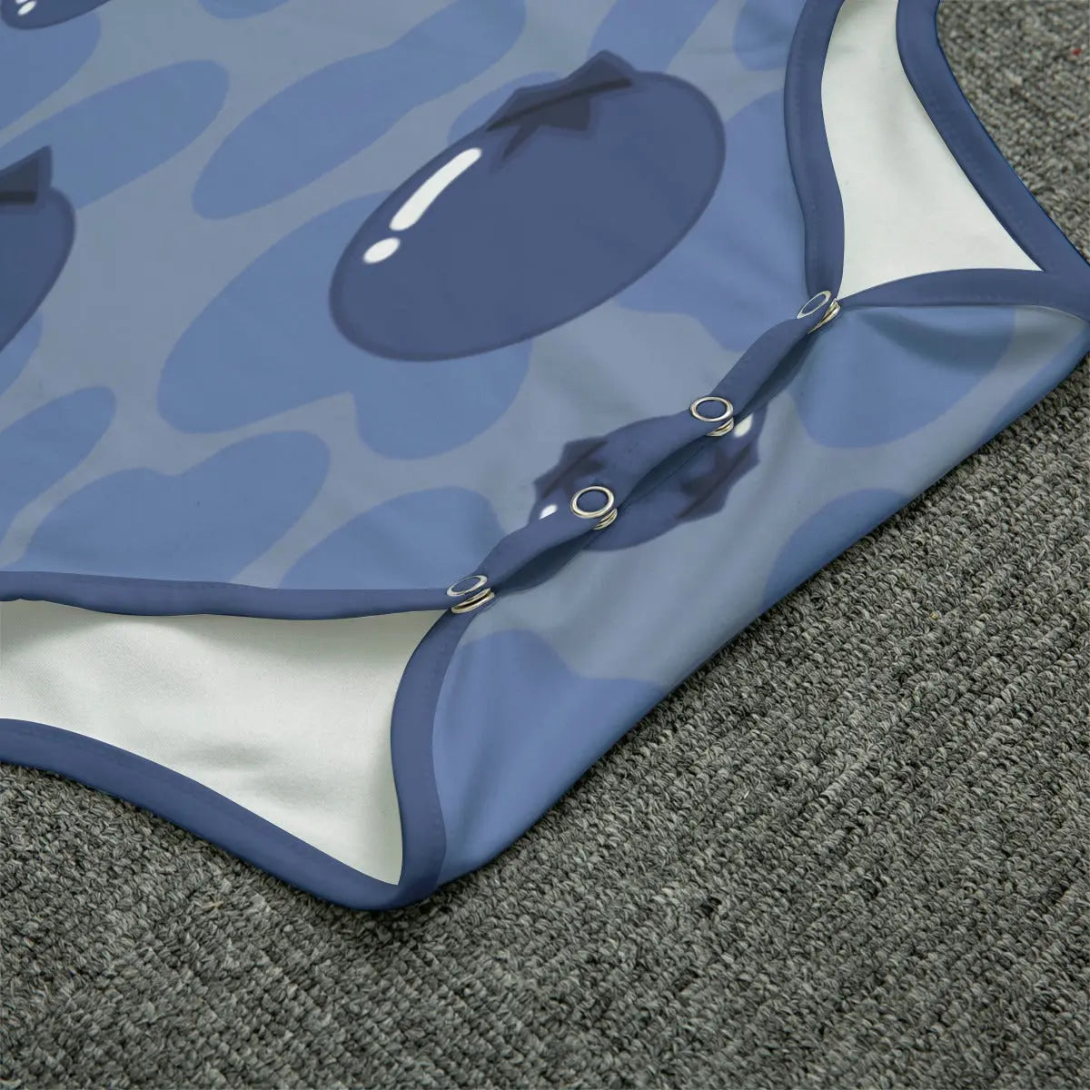 Blueberry Cow Adult Unisex Onesie - Image #2