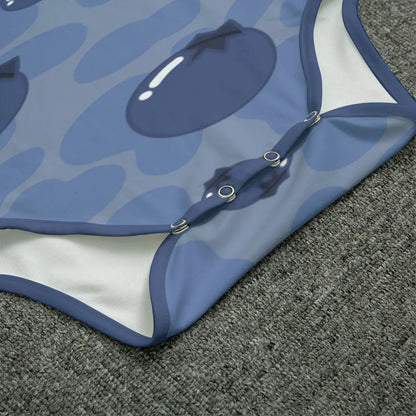 Blueberry Cow Adult Unisex Onesie - Image #2