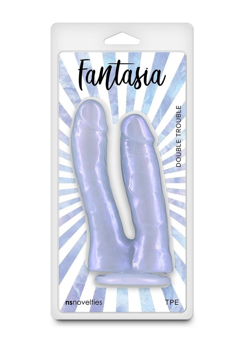 Fantasia Double Trouble Lavender Dildo
