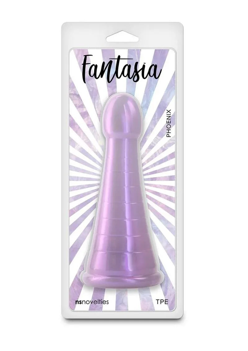 Fantasia Phoenix Ribbed Purple Dildo - Puppy's Aesthetics