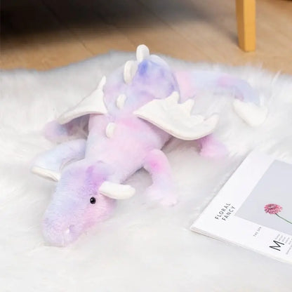 Sweet Laying Dragon Soft Plushie purple