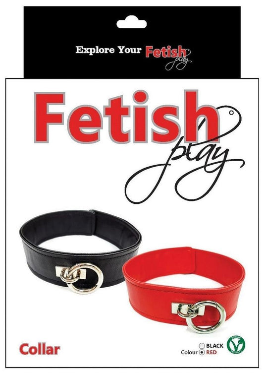 Vegan Leather Fetish Play Collar