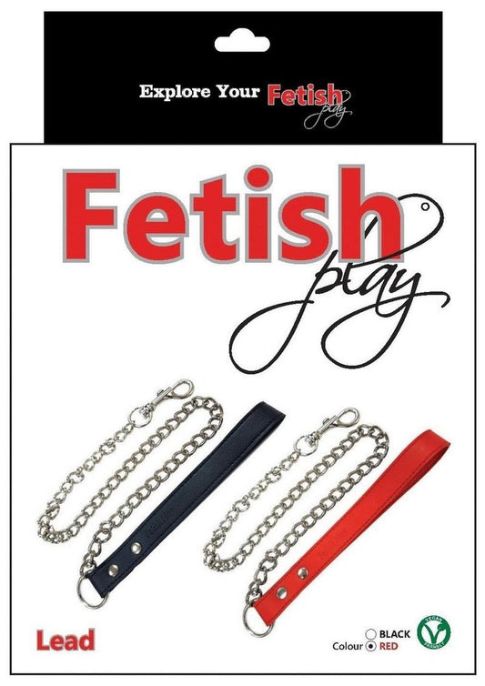 Vegan Leather Fetish Play Lead Collar