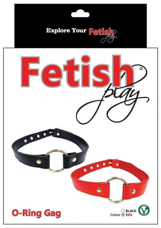 O-Ring Gag Vegan Leather Fetish Play
