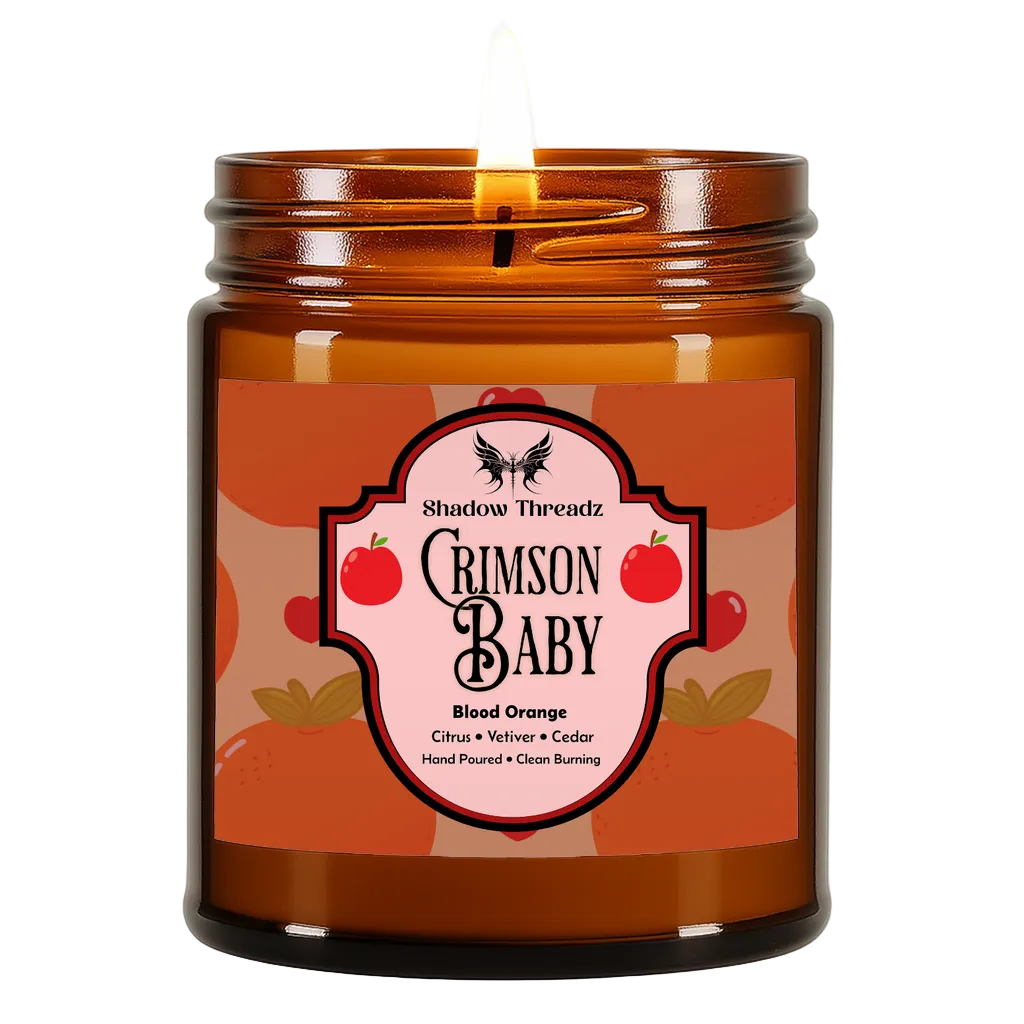 Crimson Baby - Blood Orange Amber Jar Candle