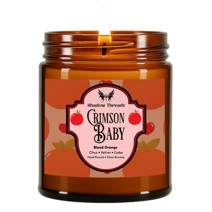 Crimson Baby - Blood Orange Amber Jar Candle