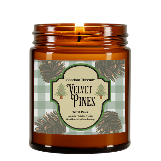 Velvet Pines - BALSAM CEDAR FOREST Amber Jar Candle