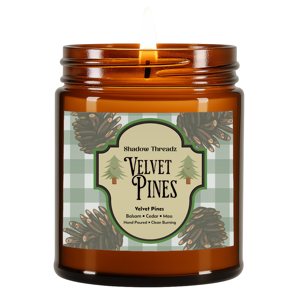 Velvet Pines - BALSAM CEDAR FOREST Amber Jar Candle