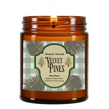 Velvet Pines - BALSAM CEDAR FOREST Amber Jar Candle