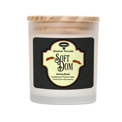 Soft Dom - Sandalwood Frosted Candle