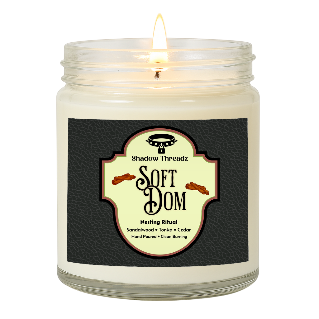 Soft Dom - Sandalwood Clear Jar Candle
