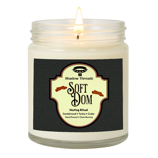 Soft Dom - Sandalwood Clear Jar Candle