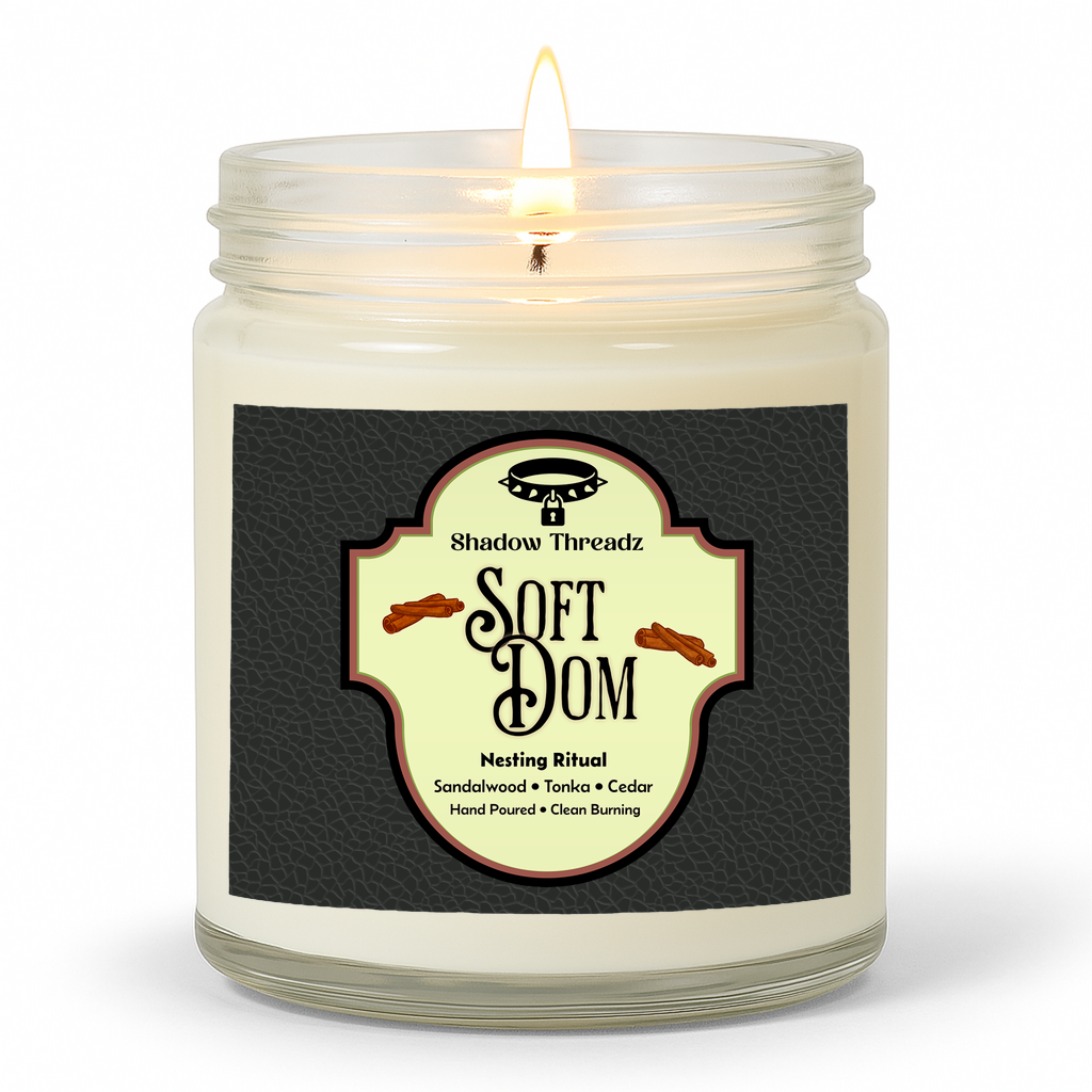 Soft Dom - Sandalwood Clear Jar Candle