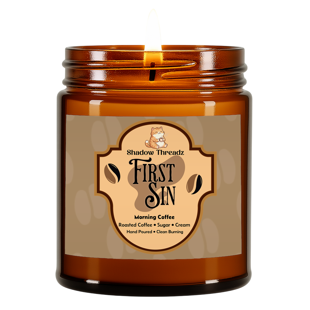 First Sin - Morning Coffee Amber Jar Candle