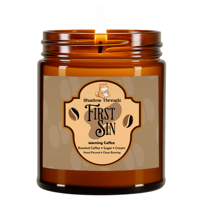 First Sin - Morning Coffee Amber Jar Candle