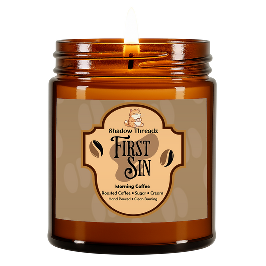 First Sin - Morning Coffee Amber Jar Candle