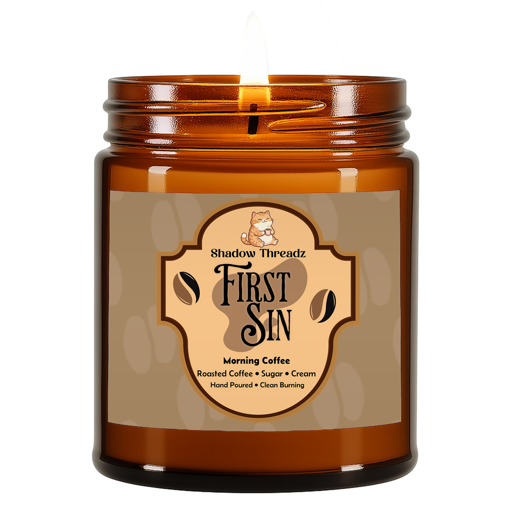 First Sin - Morning Coffee Amber Jar Candle