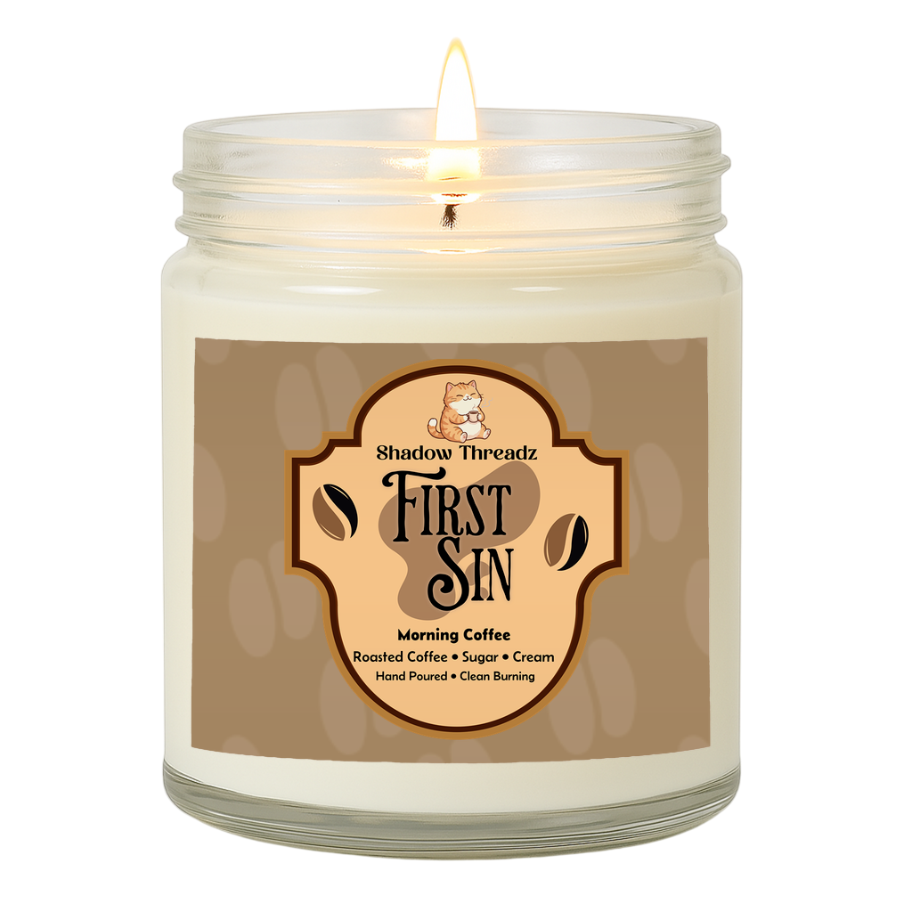 First Sin - Morning Coffee Clear Jar Candle