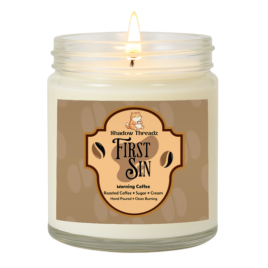 First Sin - Morning Coffee Clear Jar Candle