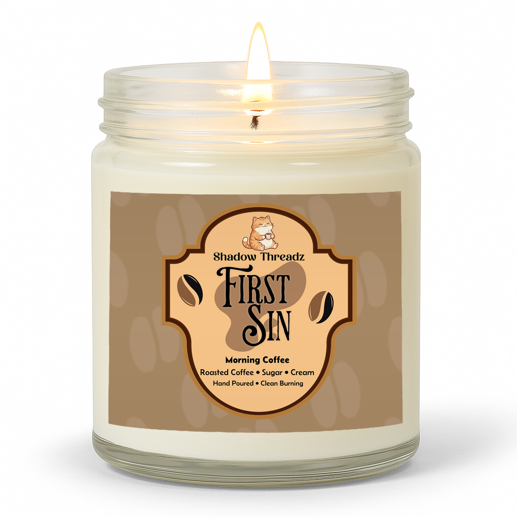 First Sin - Morning Coffee Clear Jar Candle