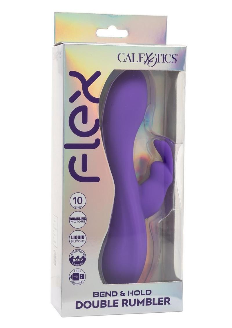 Flex Bend and Hold Double Rumbler Rabbit Vibrator