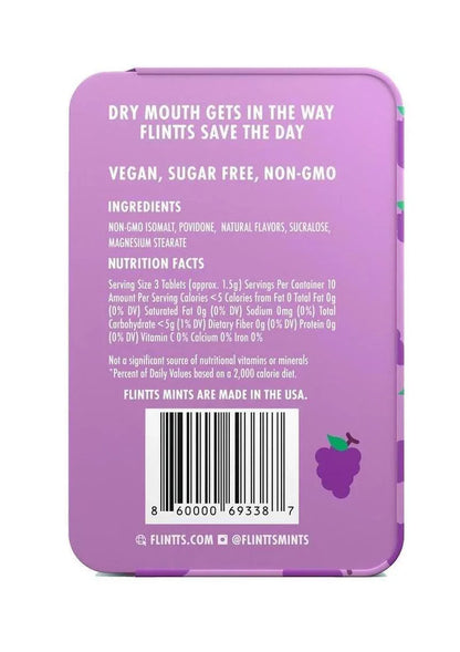 Flintts Mouth Watering Mints – Grape - Puppy's Aesthetics