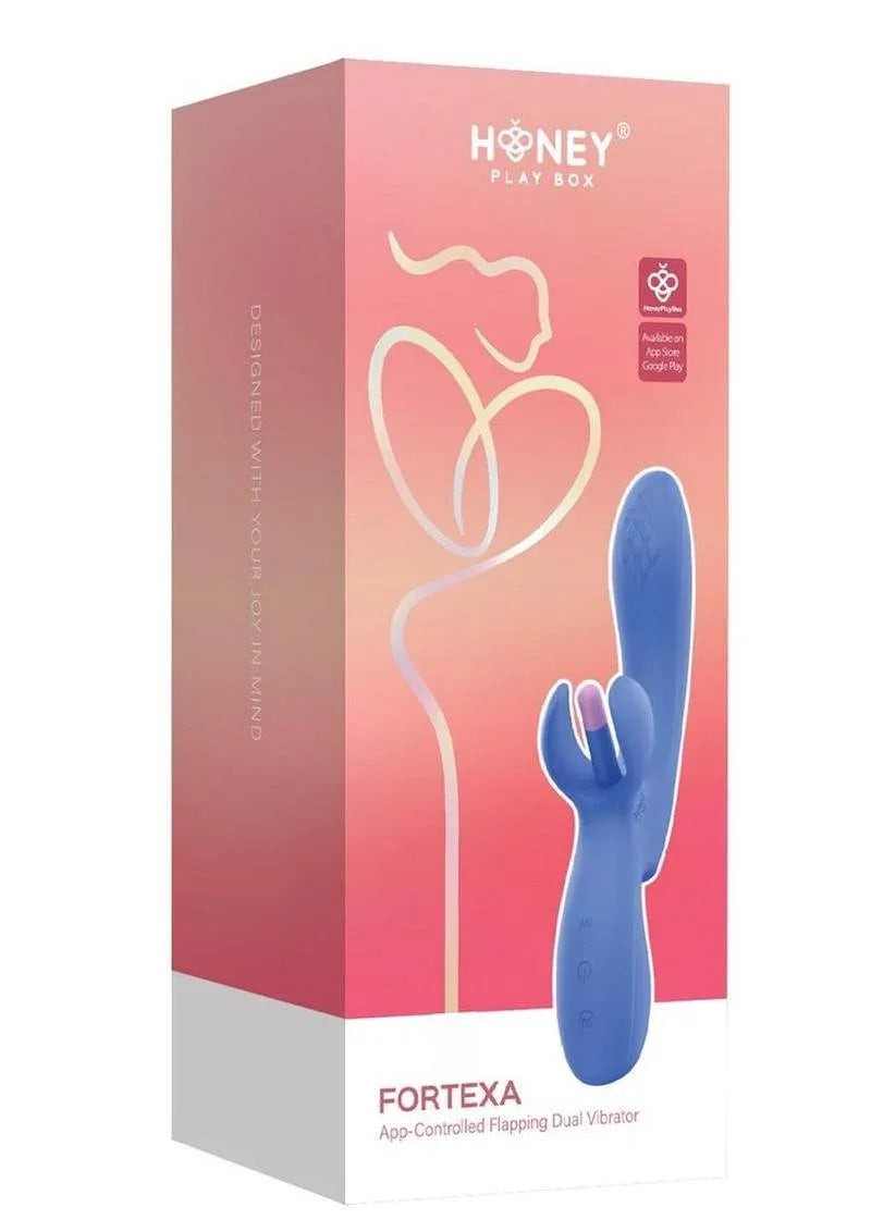 Fortexa App Controlled Flapping Dual Vibrator - Puppy's Aesthetics
