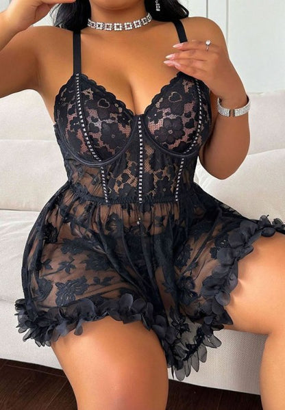 After Midnight Babydoll Set (Plus Size)