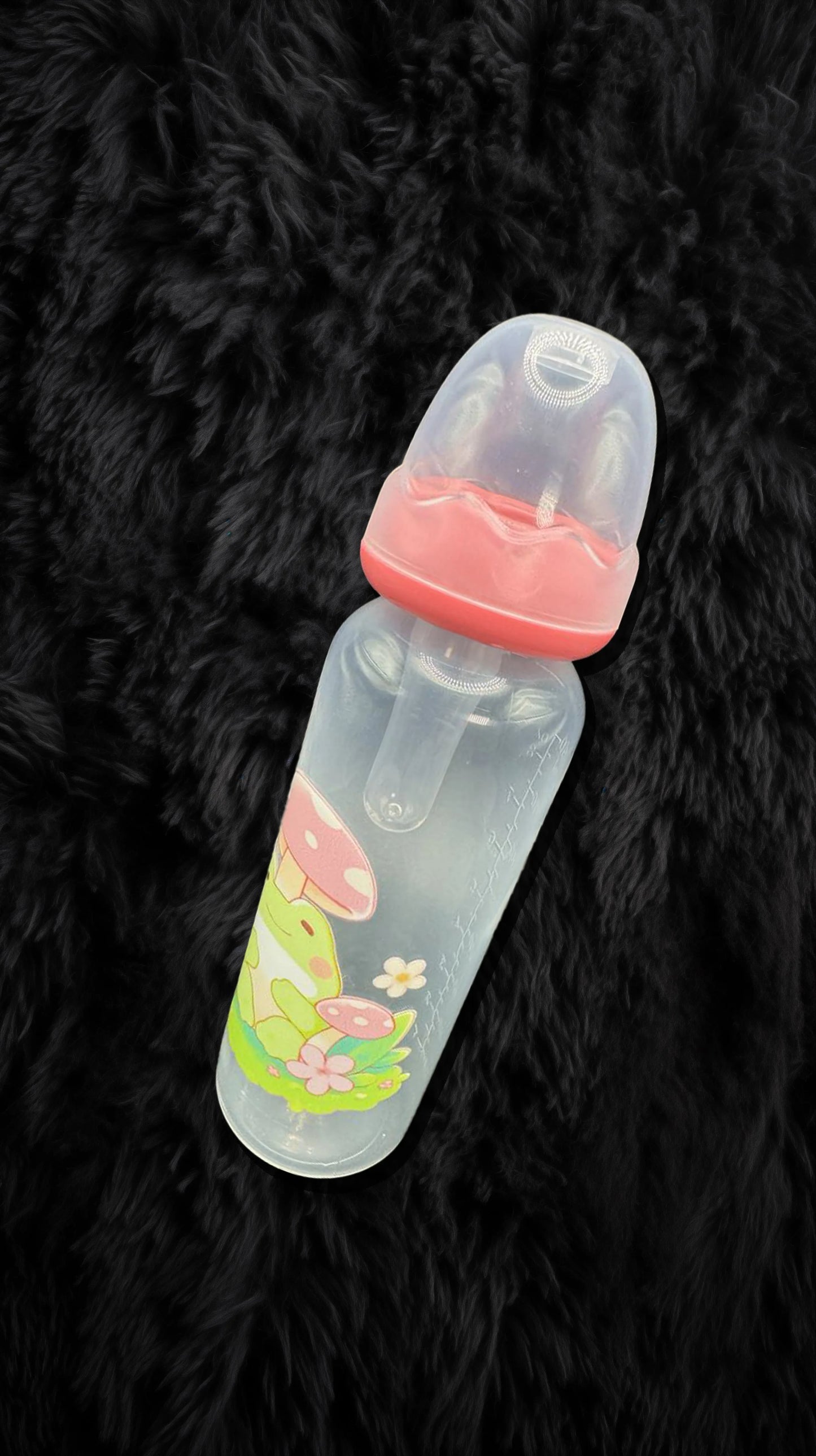 Frog and Mushrooms ABDL Bottle - 8 oz - Puppy's Aesthetics