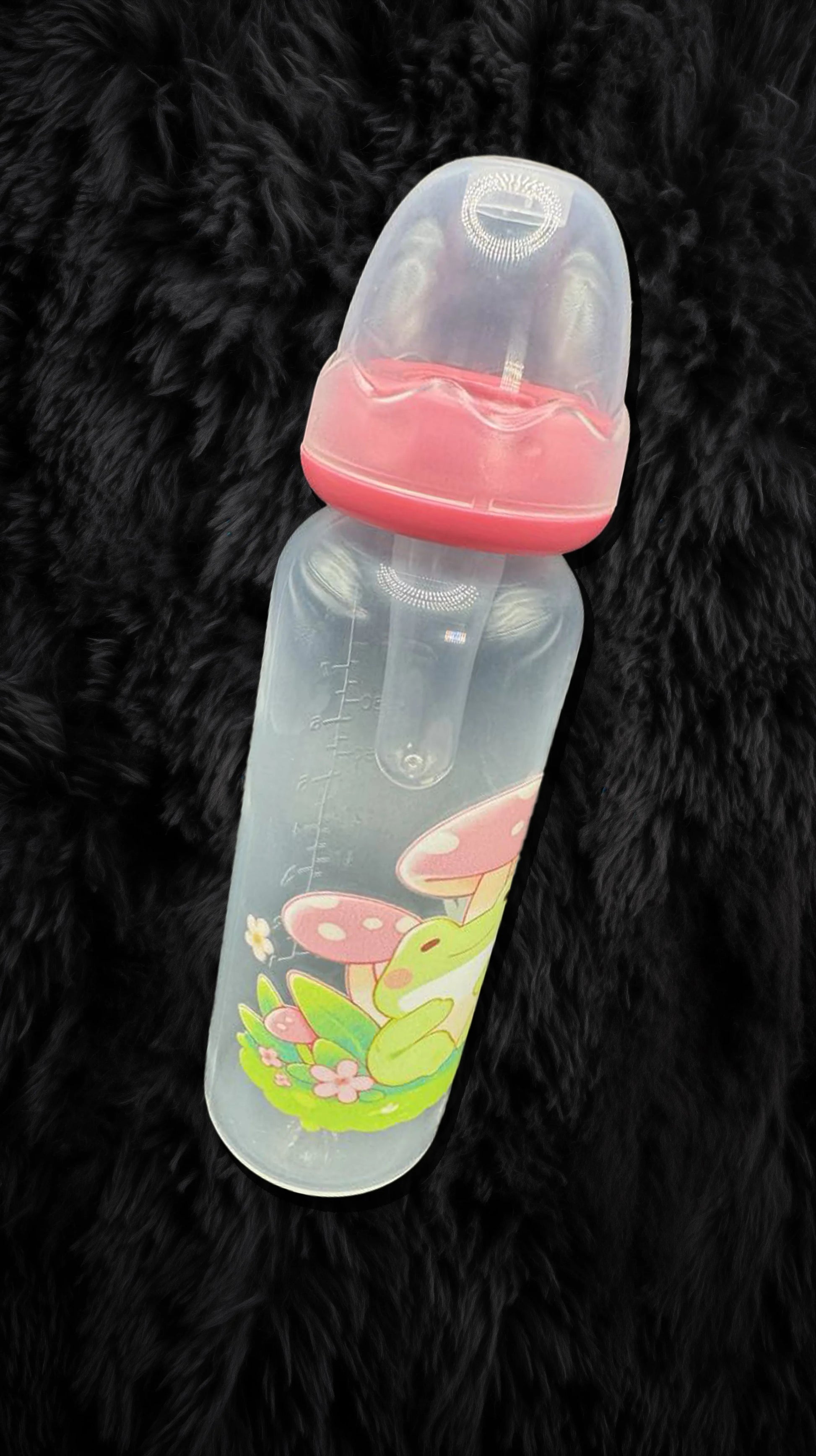 Frog and Mushrooms ABDL Bottle - 8 oz - Puppy's Aesthetics