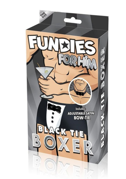 Black Tie Boxer with Bow Tie (Black)